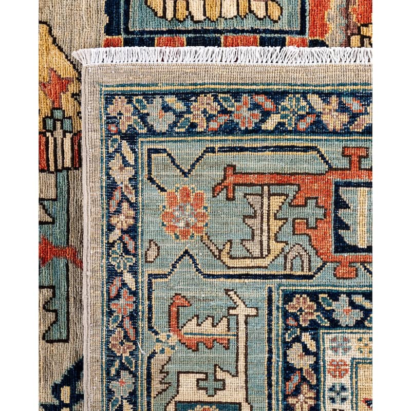 Serapi One-of-a-Kind Hand-Knotted Area Rug - Gray - 9' 2" x 11' 10"