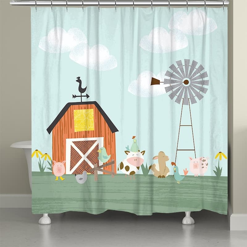 Farm Yard Family Shower Curtain