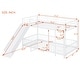 preview thumbnail 11 of 38, Twin over Twin Size Metal Bunk Bed with Slide and Guardrails for Kids, Boys and Girls, Bedroom