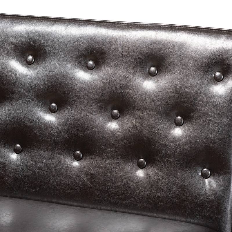 Riordan Mid-Century Upholstered and Walnut 3-PC Dining Nook Set