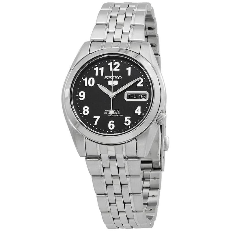 Seiko Men's Series 5 Black Dial Watch - SNK381K1 - 6 (36)