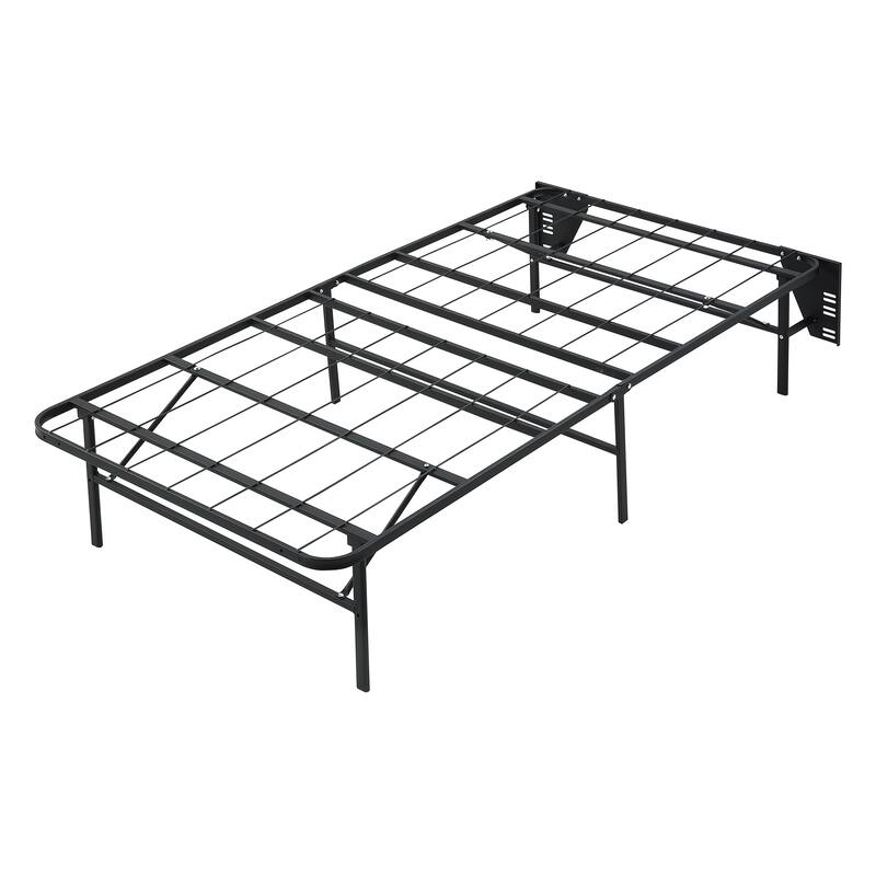 Raven Foldable Metal Platform Bed Frame, Twin