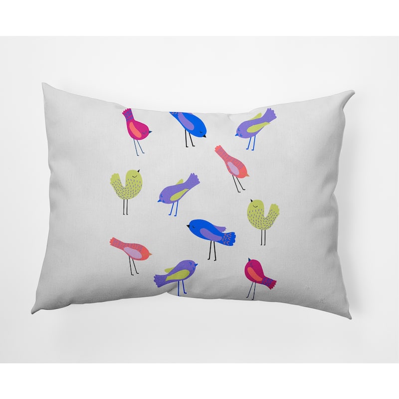 Tweets Decorative Throw Pillow - Purple - 14" x 20"