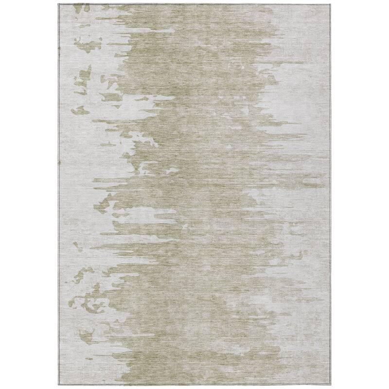 Machine Washable Indoor/ Outdoor Chantille Abstract Ombre Rug