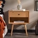 preview thumbnail 48 of 51, Middlebrook Mid-Century Solid Wood 1-Drawer, 1 Shelf Nightstand