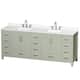Option Light Green, Nickel Trim, White Quartz Top