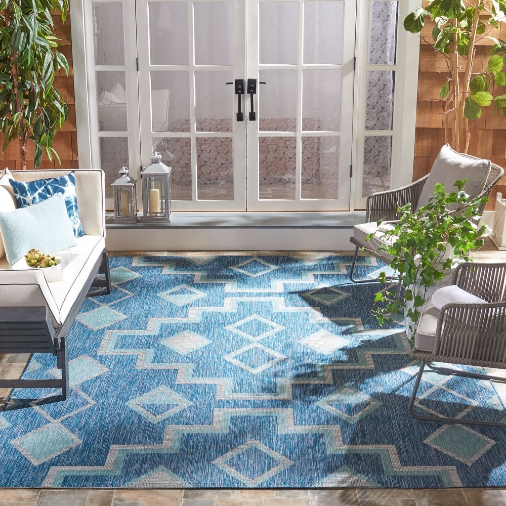 SAFAVIEH Courtyard Cemre Indoor/ Outdoor Waterproof Patio Backyard Rug