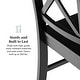 preview thumbnail 10 of 16, Walker Edison Antique X-Back Dining Side Chairs (Set of 2)