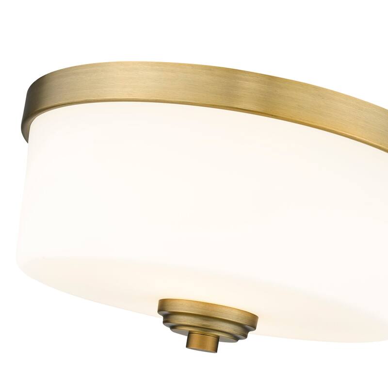 Bellevue Paula 2 Light 12" Wide Flush Mount Drum Ceiling Fixture