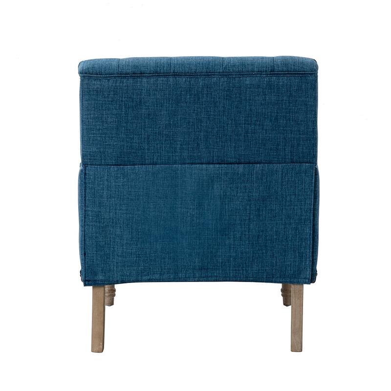 Geltrude Traditional Upholstered Accent Chair with Button Tufted Back Set of 2 by HULALA HOME