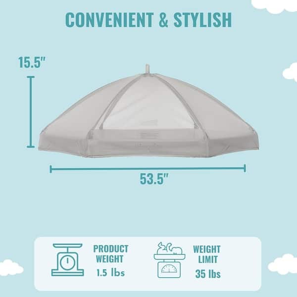 dimension image slide 0 of 2, Dream On Me Onyx Playpen Canopy