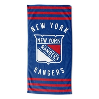 NHL New York Rangers Stripes Beach Towel 30×60 Inches - 30x60 - Bed ...