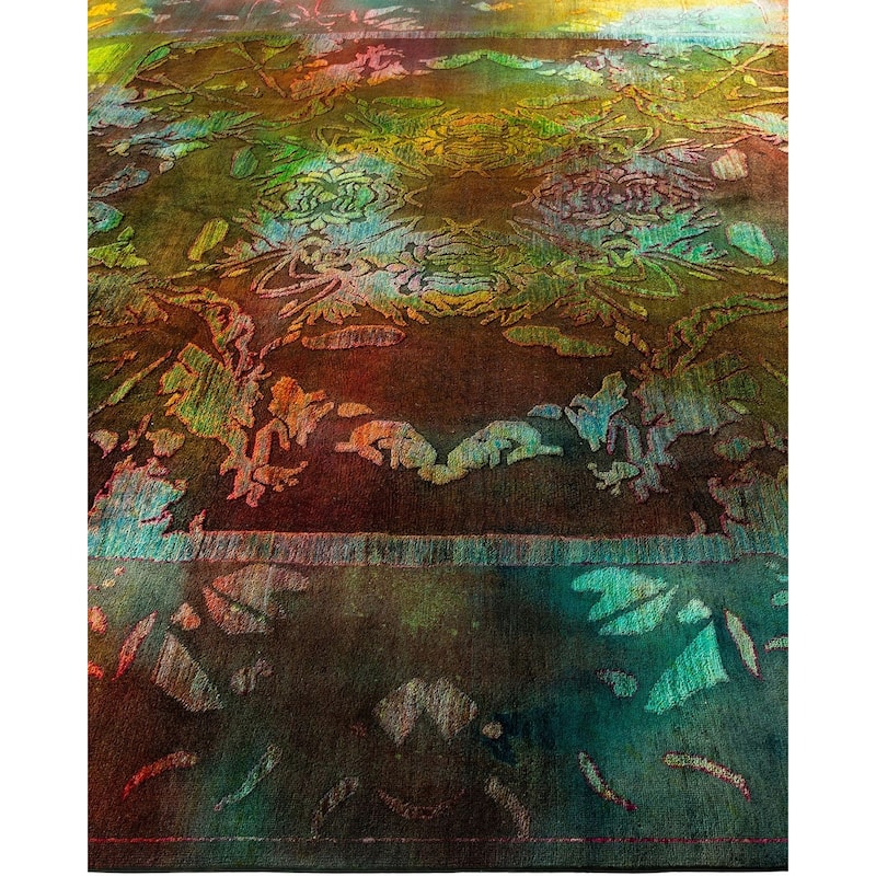 Vibrance, One-of-a-Kind Hand-Knotted Area Rug - Multi, 9' 10" x 13' 10" - 9' 10" x 13' 10"