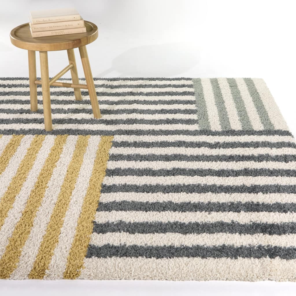Raines Modern Striped Area Rug