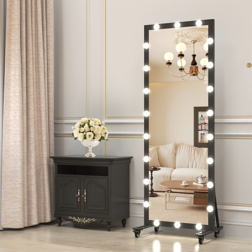 Hollywood Full-Length Mirror with Lights
