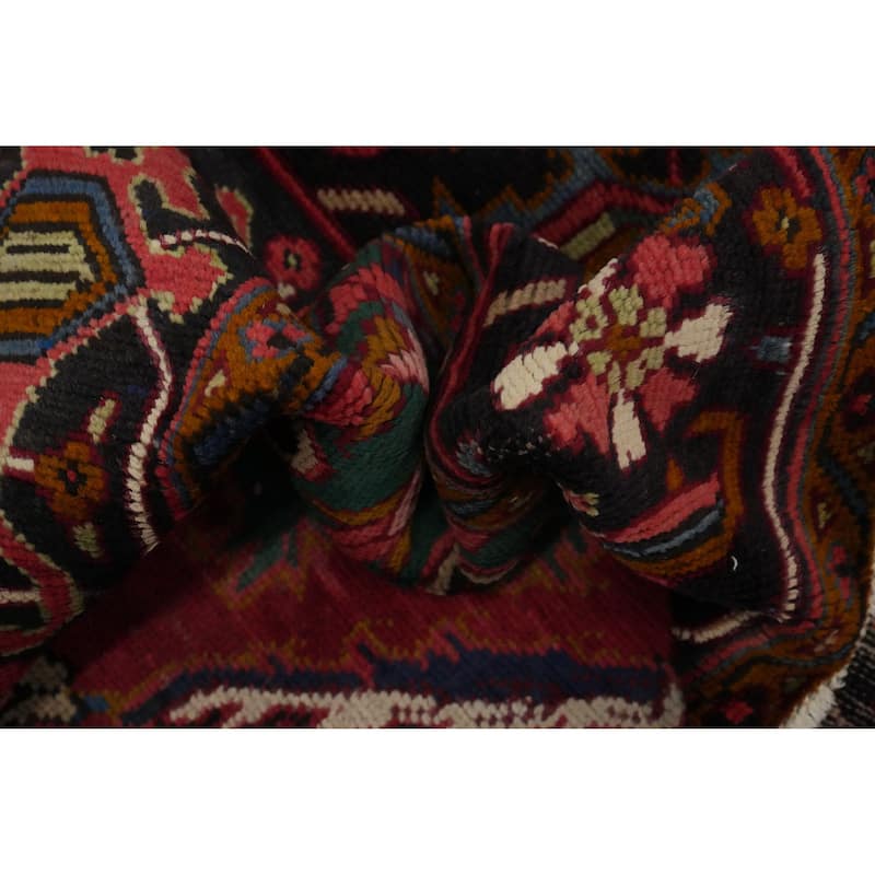 Hand Knotted Oriental 100% Wool Carpet Traditional Floral Red Heriz Area Rug - 12' 10'' X 9' 6''
