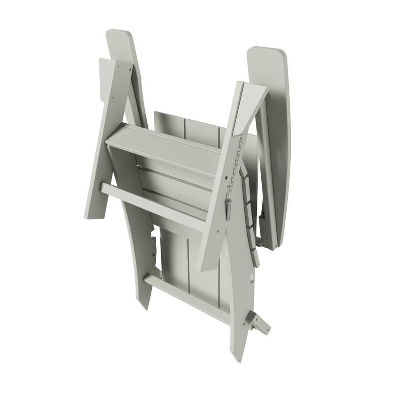 Shoreside Modern Poly Folding Eco-Friendly All Weather Adirondack Chair (Set of 8)