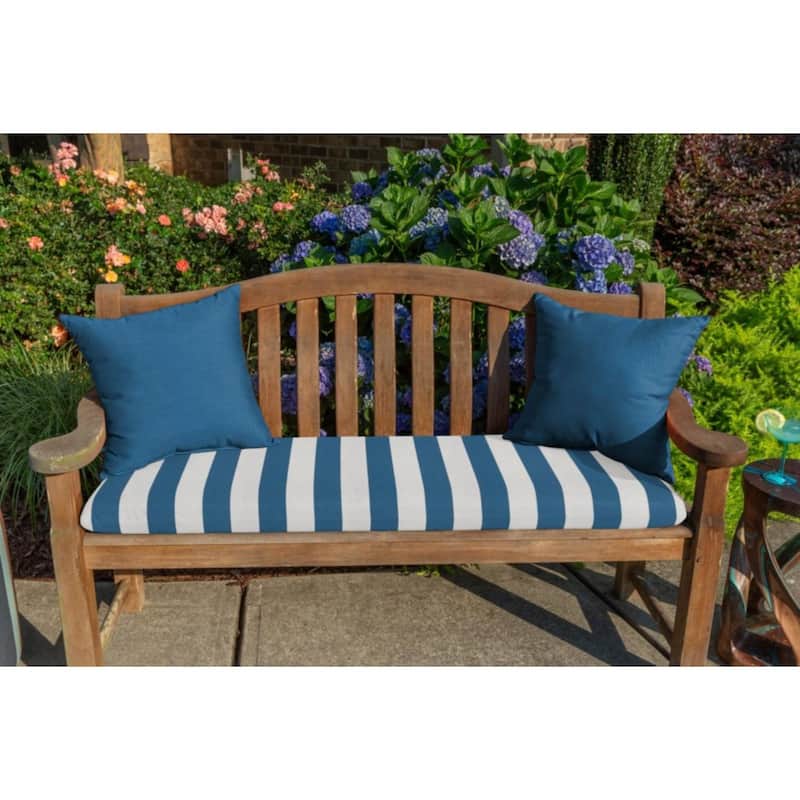 Sunbrella Solid Fabric 1-Piece Indoor/Outdoor Square Throw Pillow, 20"W x 20"L