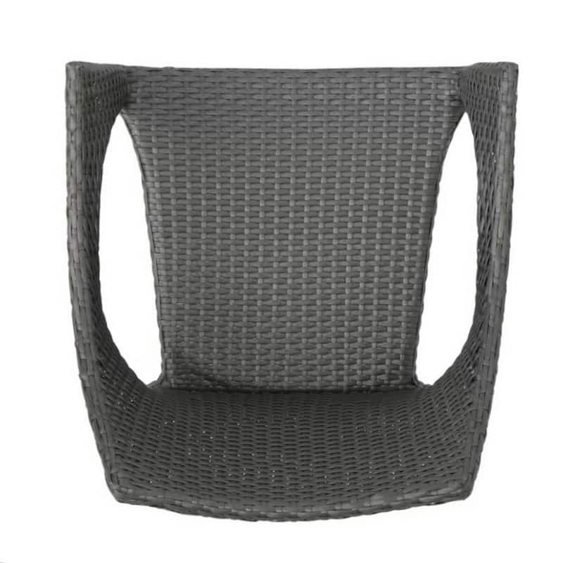 Lorenzo Outdoor Wicker Stacking Armchairs (Set of 4)