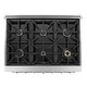preview thumbnail 8 of 9, Cosmo Commercial-Style 36 In. 4.5 Cu. Ft. Gas Range with 6 Italian Burners and Heavy Duty Cast Iron Grates In Stainless Steel