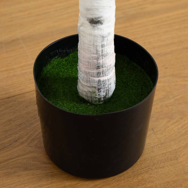 Pre-Lit Birch Artificial Tree - 5' - Warm White LED Lights