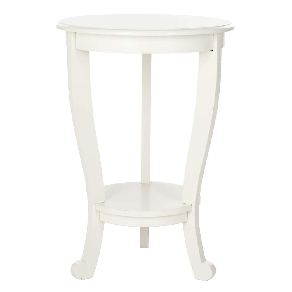 SAFAVIEH Carlotta Grey Pedestal Side Table - 18.1" x 18.1" x 26" - 18"W x 18"D x 26"H
