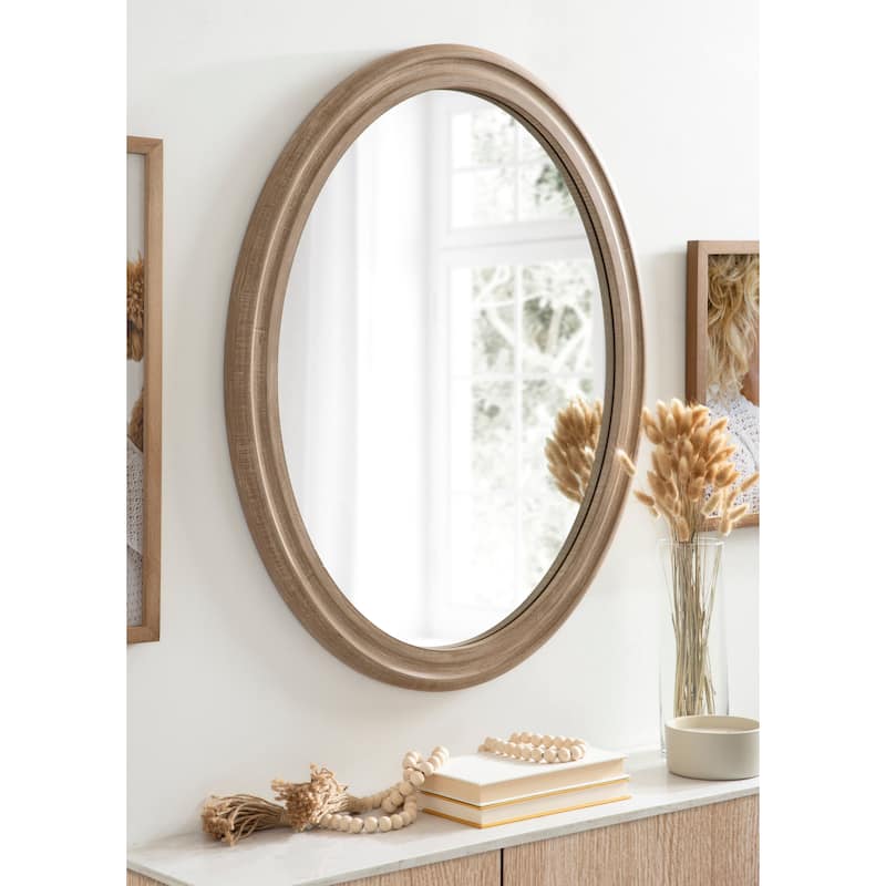 Kate and Laurel Mansell Oval Framed Wall Mirror