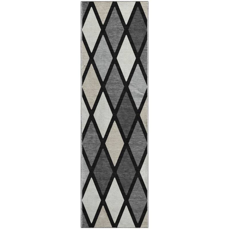 Premium Washable Super Soft Mosaic Diamonds Mayfield Rug