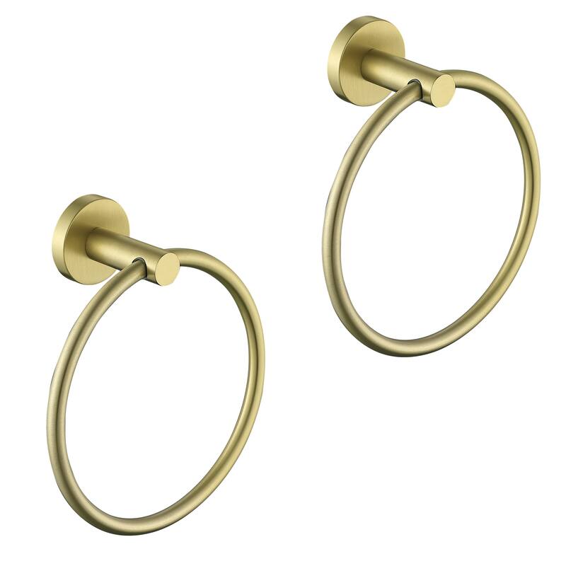 AITINKAN Bathroom Towel Ring Towel Holder Set of 2 - Gold