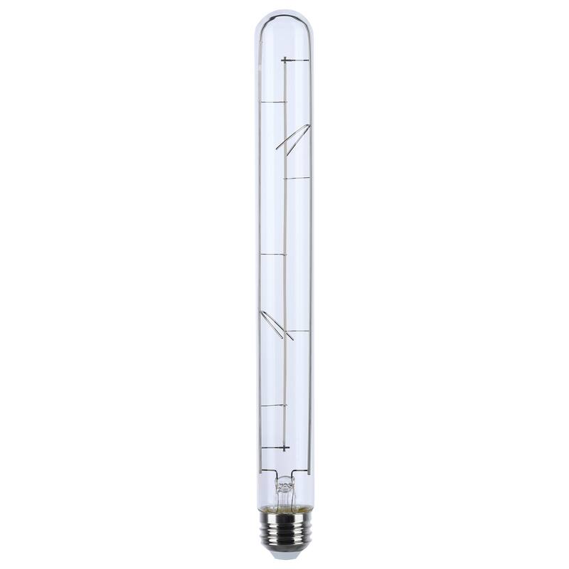 6W LED Reminiscent Flex Gray Straight Filament T9 Medium Base 2700K CCT 120V - Clear - Clear