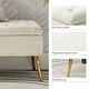 preview thumbnail 121 of 137, HULALA HOME Neptunus Modern 45.5" W Velvet Bedroom Storage Bench for End of Bed with Nailhead Trim