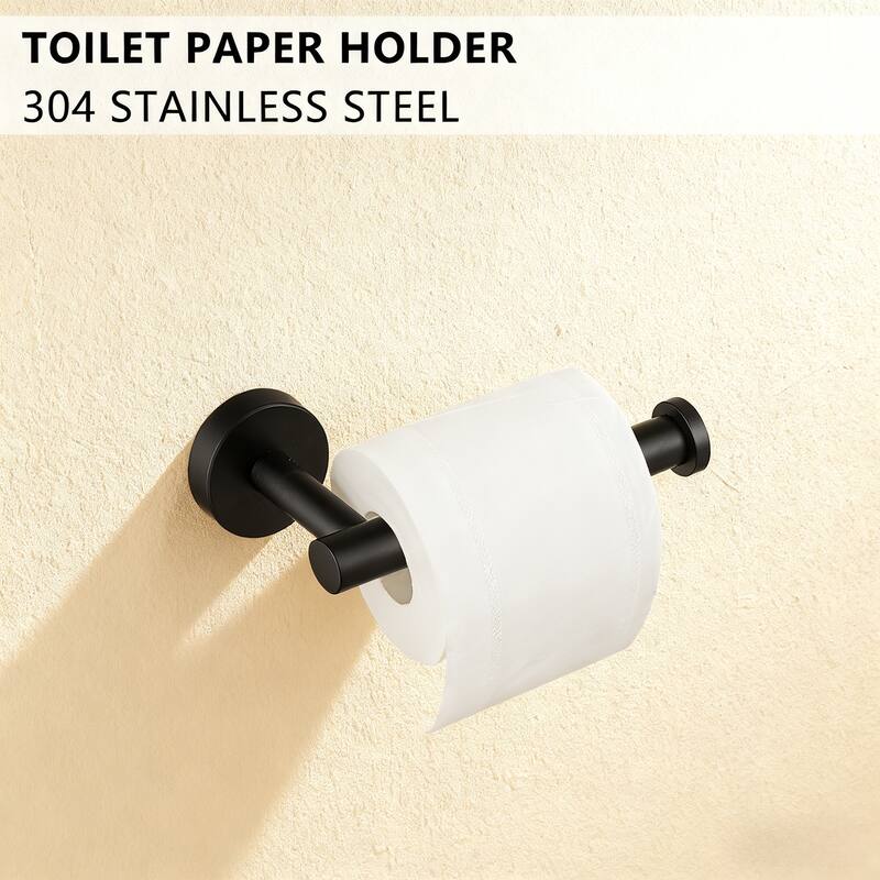 Topcraft Wall Mounted Stainless Steel Bathroom 8 Piece Hardware Set