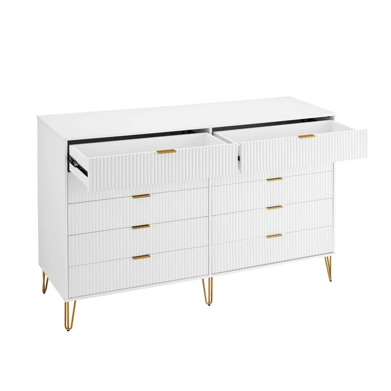 Manhattan Comfort 3-Piece Dumbo Modern Multi Dresser Nighstand Set