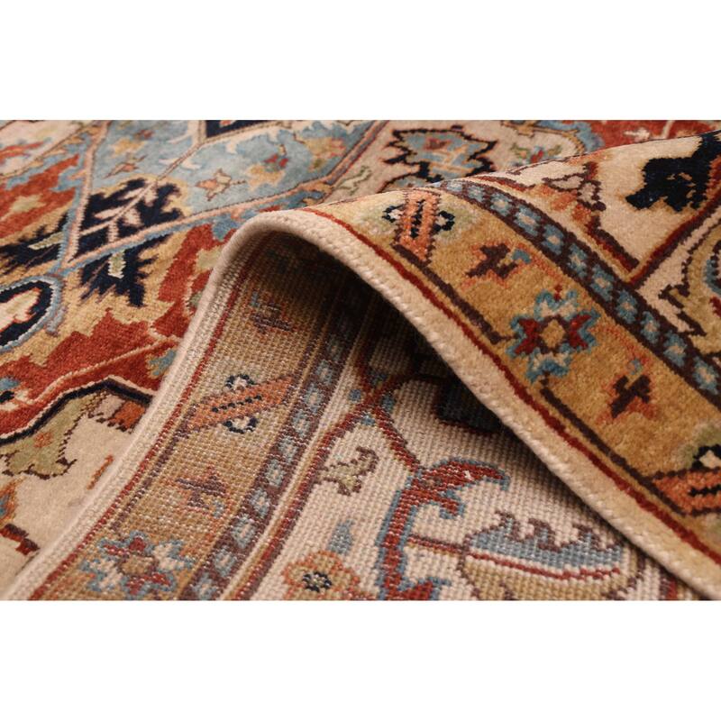 ECARPETGALLERY Hand-knotted Jules Sultane Ivory Wool Rug - 8'0 x 9'11