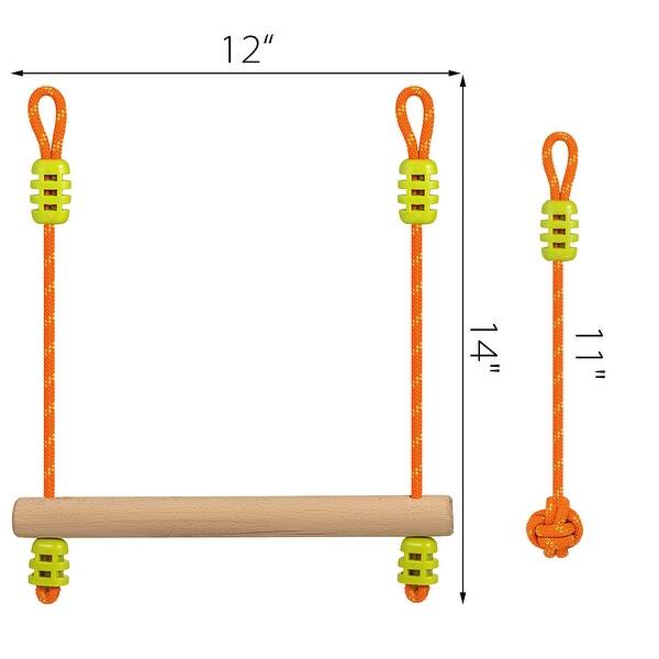 VEVOR Ninja Line Hanging Slackline Monkey Bars Kit Nylon Outdoor Slackline Kit