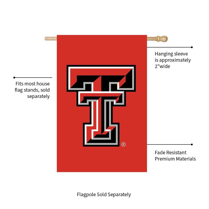 Applique Flag, House Size, Texas Tech University