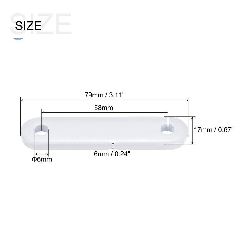 Curtain Weights - 50g, Iron Weight for Curtains Tablecloth Flags 10Pcs - White - White