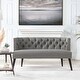 preview thumbnail 19 of 27, Celine Performance Fabric Tufted Settee Bench by Jennifer Taylor Home