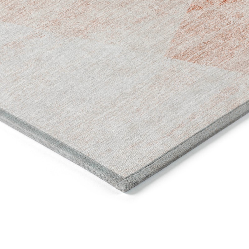 Machine Washable Indoor/ Outdoor Chantille Contemporary Geo Rug