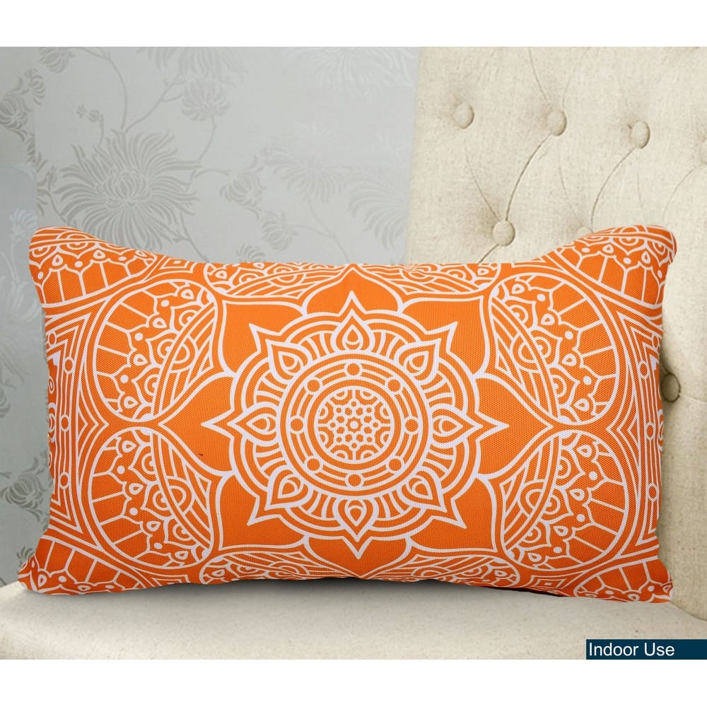 Premium Indoor/Outdoor Throw Pillows with Inserts for Patio Furniture, Chairs, and Indoor Décor |18''X18'' | 12''X20''