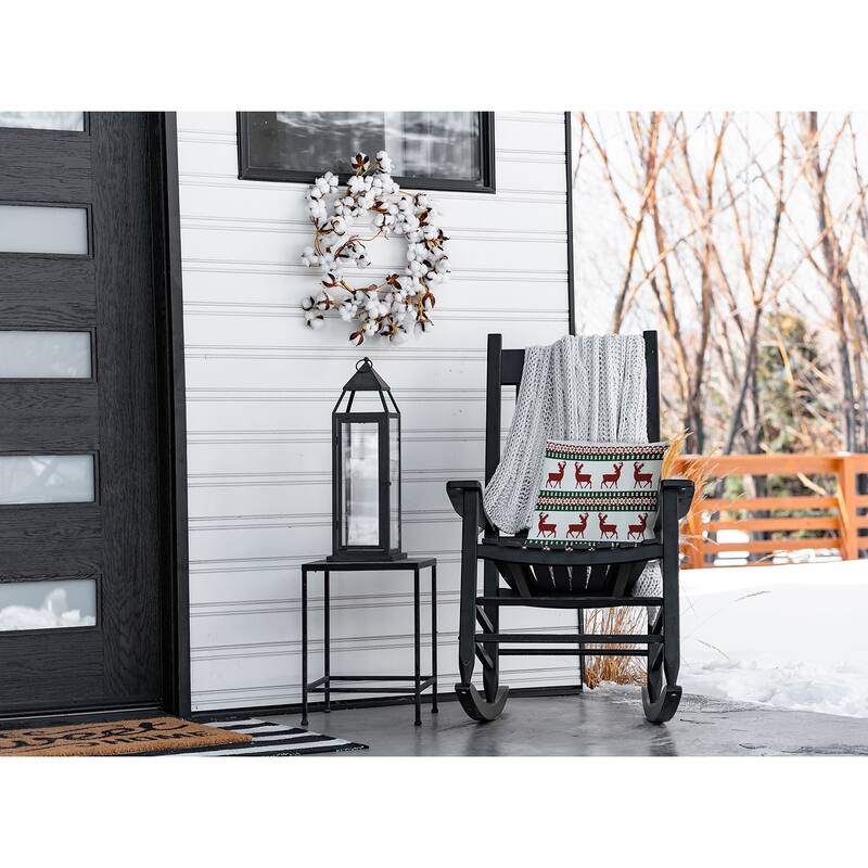 Lace Reindeer Ensemble Accent Pillow