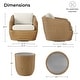 preview thumbnail 42 of 78, Patio Wicker Furniture Set Outdoor Rattan Bistro Set