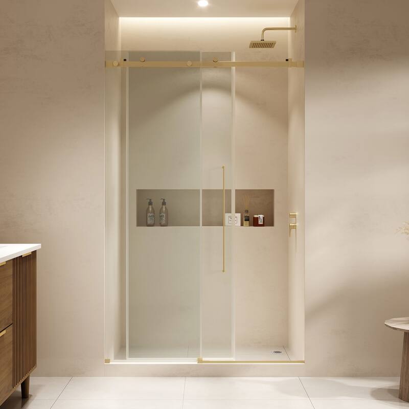 Selby Frameless Sliding Clear Alcove Shower Door
