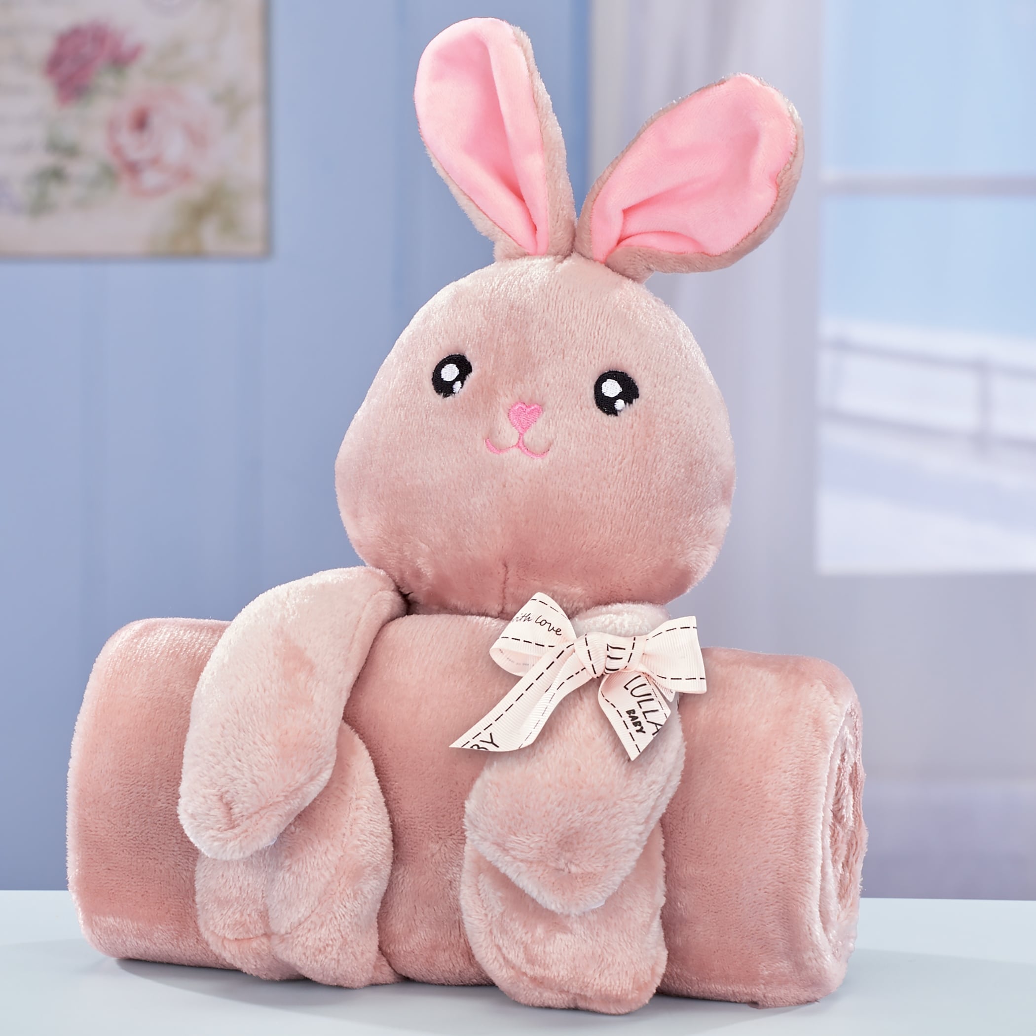 Winston Brands Baby Blanket and Plush Animal 2 Piece Set