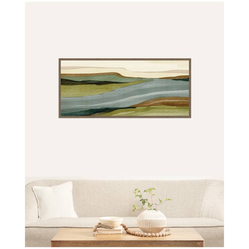 Kate and Laurel Natures Charm l Panel by Nikita Jariwala Framed Canvas Wall Art Print