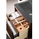 preview thumbnail 4 of 19, James Martin Vanities Mantova 23.6" Single Vanity Cabinet, Mid-Century Walnut