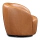 preview thumbnail 3 of 7, Poly and Bark Alma Swivel Chair - Genuine Italian Leather