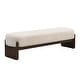 preview thumbnail 14 of 18, Christopher Knight Home - Gazena Large Ottoman Bench with Rubberwood Base - 64" W x 18.5" D x 18.5" H