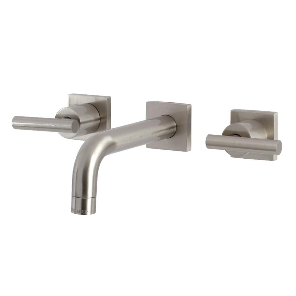 Manhattan Two-Handle 3-Hole Wall Mount Bathroom Faucet