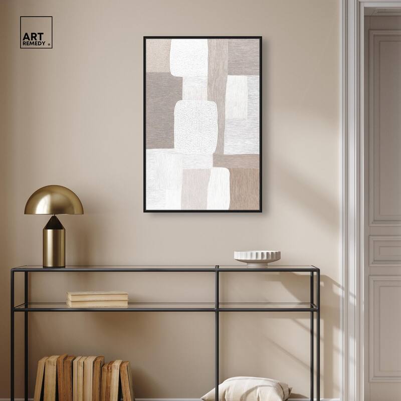 Stucco Squares II Canvas by Art Remedy